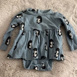 Tea Collection Penguin Print Baby Dress